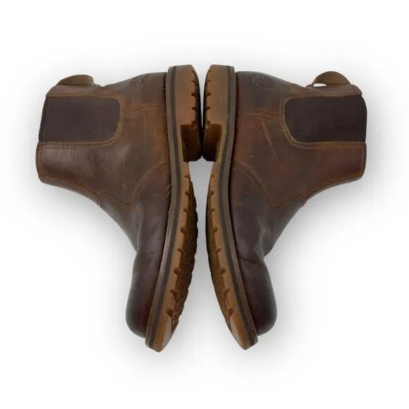 Timberland Larchmont Chelsea Boot Shoes Brown Leather Men’s Size 9