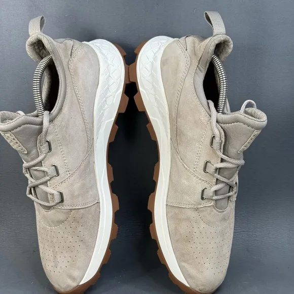 Timberland Men Beige Brooklyn Oxford Suede Sneaker shoes size 10.5