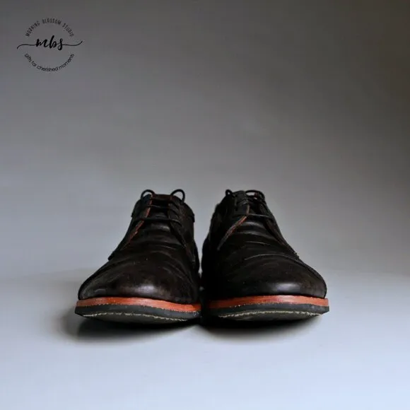 Timberland Wodehouse Leather Cap Toe Derby Shoes in Black Men Size 8