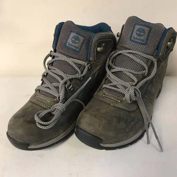 Timberland Women's Size 9.5 Mt. Maddsen Mid Waterproof Hiking Boots, Grey