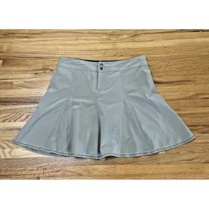 Title Nine Women's Skort Skirt Mini Flared Pleated Hiking Tennis 10 Gray Stretch