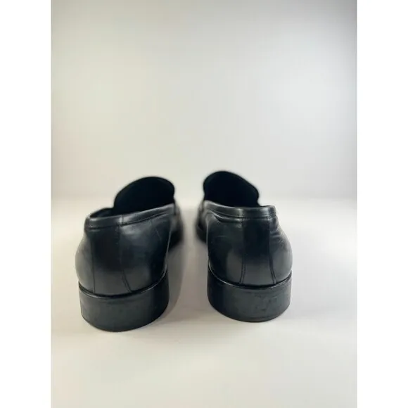 To Boot New York Shoes Mens Black Leather Penny Loafer Slip On Formal Italy 10