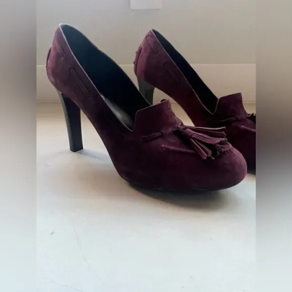 Tod’s purple suede pumps ! Brand New