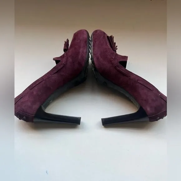 Tod’s purple suede pumps ! Brand New