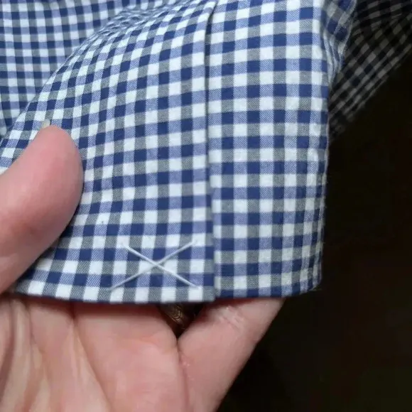 Tommy Hilfiger Men 46R Jacket Blue Cotton Gingham Preppy Classic Coastal Modern