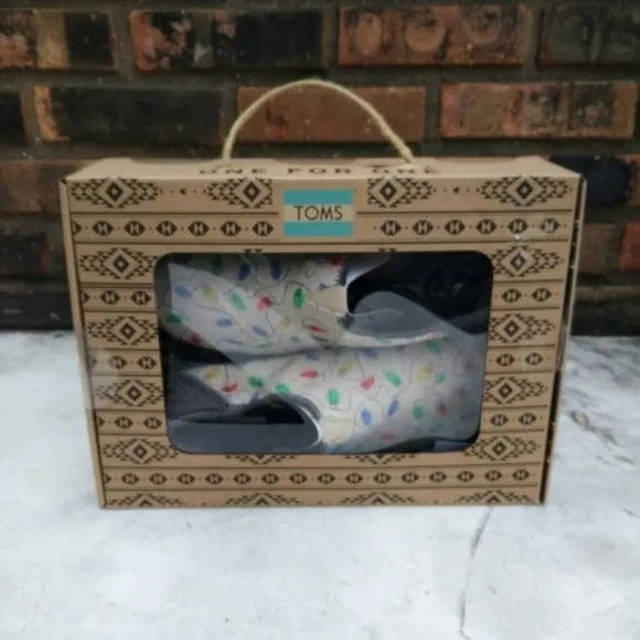 TOMS CHRISTMAS Birch Rodeo Glow in the Dark Holiday Men's Shoes