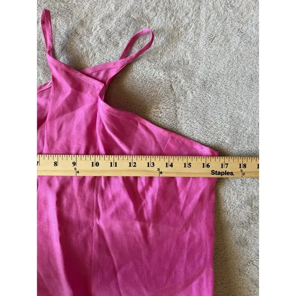 Topshop Pink Lyocell Halter Maxi Dress Sleeveless Party Dress US 6