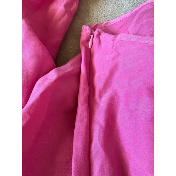 Topshop Pink Lyocell Halter Maxi Dress Sleeveless Party Dress US 6