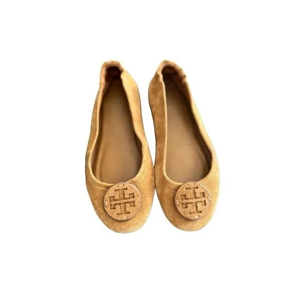 Tori Burch Minnie Travel Suede Ballet Flats size 6.5