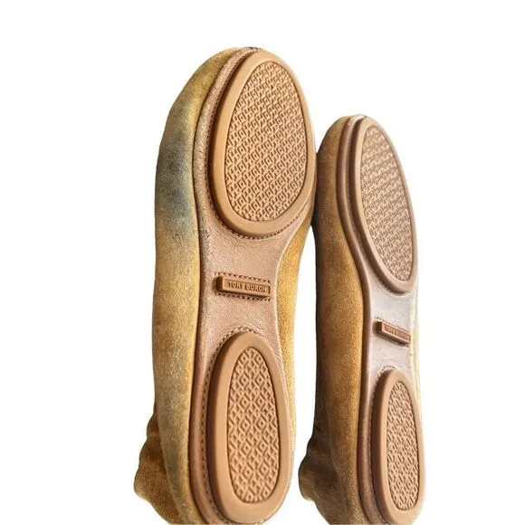 Tori Burch Minnie Travel Suede Ballet Flats size 6.5