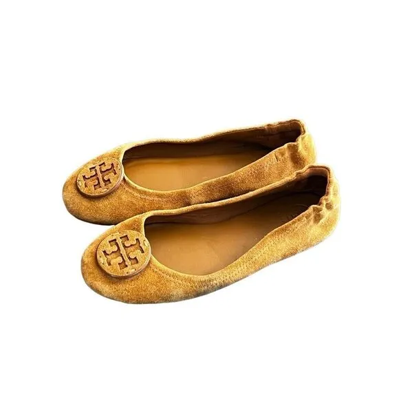 Tori Burch Minnie Travel Suede Ballet Flats size 6.5