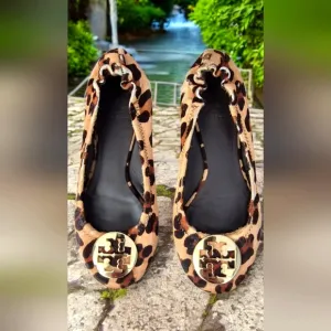 Tory Burch Leopard Print Ballet Flats