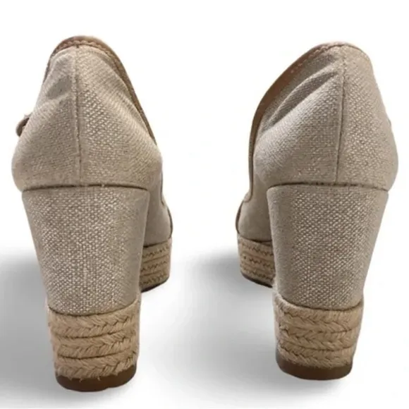 Tory Burch Majorca Espadrille Wedge Peeptoe Sandals