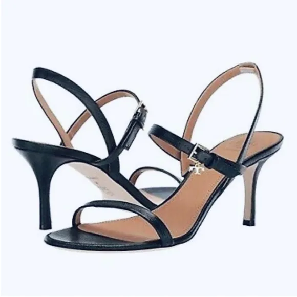Tory Burch Penelope 65mm Slingback Sandals In Perfect Black NEW
