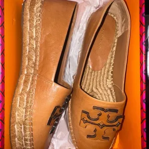 Tory Burch Tan Espadrille Flats