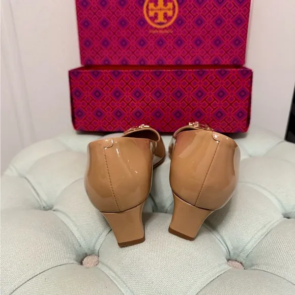 Tory Burch Tan Patent Leather Flats
