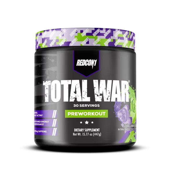 Total War Preworkout Powder, Sour Gummy Bear, 30 Servings