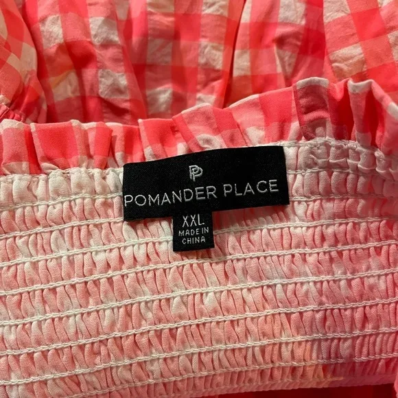 Tuckernuck Pomander Place Electric Pink Gingham Nellie Dress