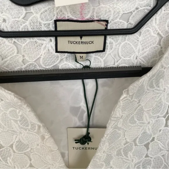 Tuckernuck White V-Neck Lace Jamie Dress