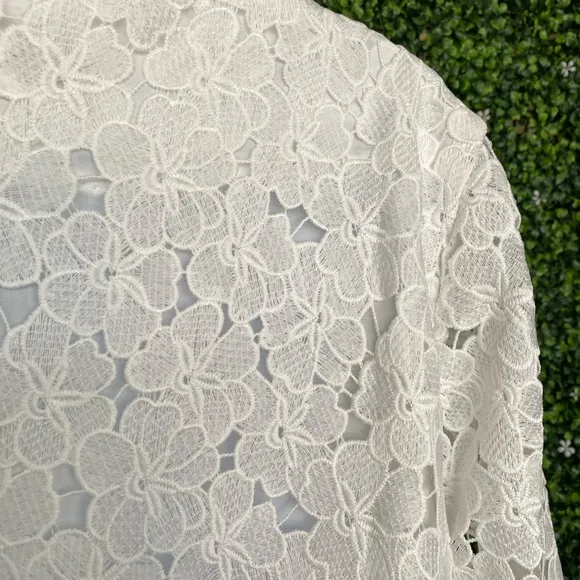 Tuckernuck White V-Neck Lace Jamie Dress