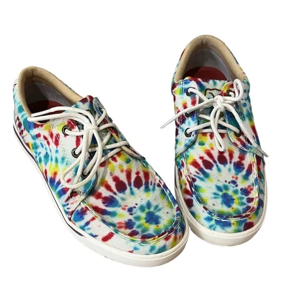 TWISTED X Shoes Women's Size 7 M Tie dye Colorful WCA0037 Tie Casual Multicolor