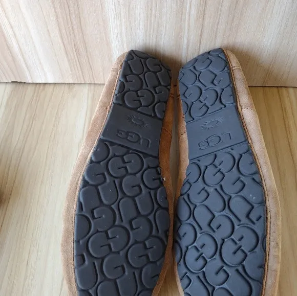Ugg Australia 1003419 Men`s Alder Chestnut Slipper Shoes Sz 12 men EUC