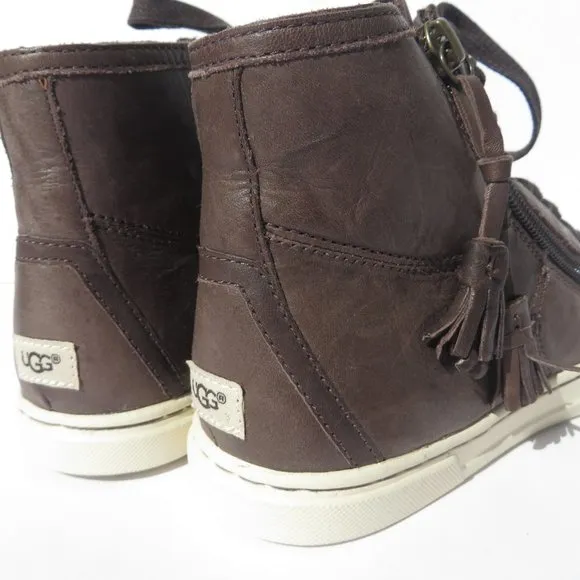 UGG Australia Sneaker Blaney Kids size 3 Tasseled High Top NEW Women 5 US EU 36