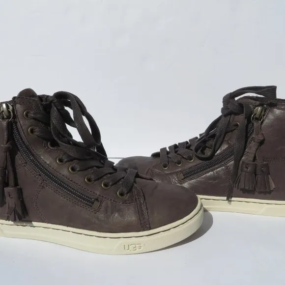 UGG Australia Sneaker Blaney Kids size 3 Tasseled High Top NEW Women 5 US EU 36