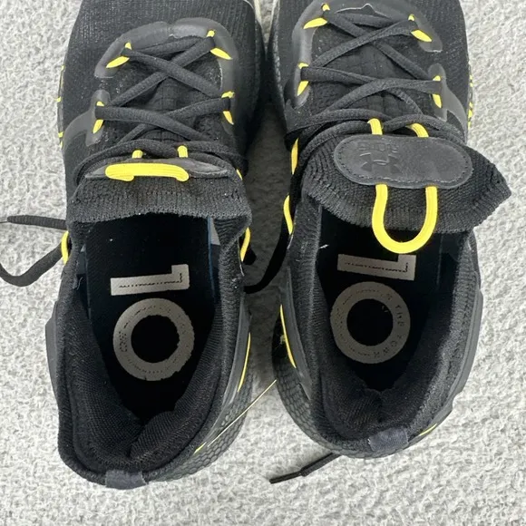 Under Armour Curry 6 Thank You Oakland Shoes Men US 9 Black Yellow 3020612-006