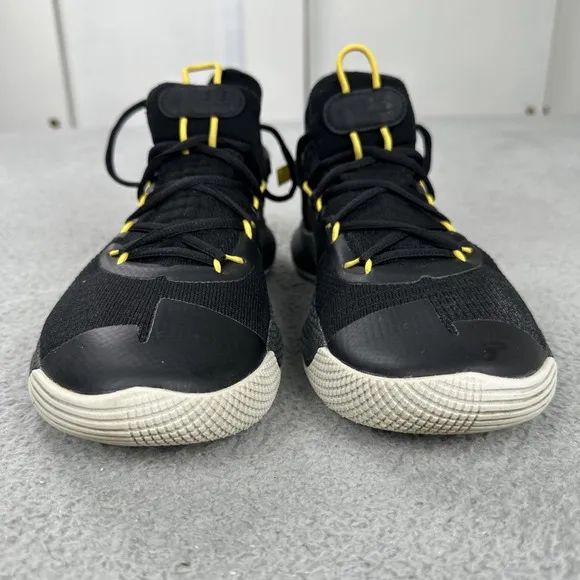 Under Armour Curry 6 Thank You Oakland Shoes Men US 9 Black Yellow 3020612-006