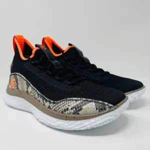 Under Armour Curry Flow 8 ‘Strike &amp; Flow’ Basketball Shoes Men Size 8 Snakeskin