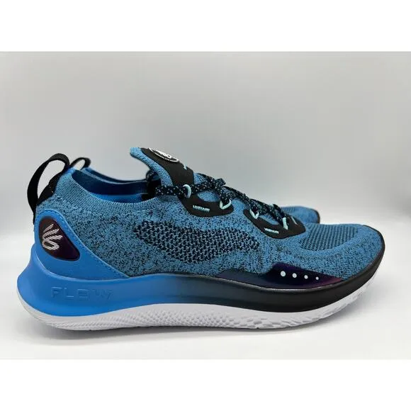 Under Armour Curry Flow Go Deadly Blue Men Size 10 Running Shoes 3023814-403🛒