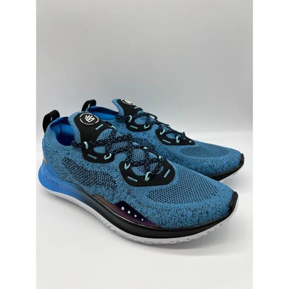 Under Armour Curry Flow Go Deadly Blue Men Size 10 Running Shoes 3023814-403🛒