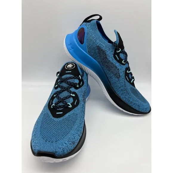 Under Armour Curry Flow Go Deadly Blue Men Size 10 Running Shoes 3023814-403🛒