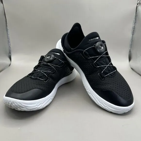 Under Armour Flow SlipSpeed Mens Size 6.5 Women Size 8US 3027057-001 Black White