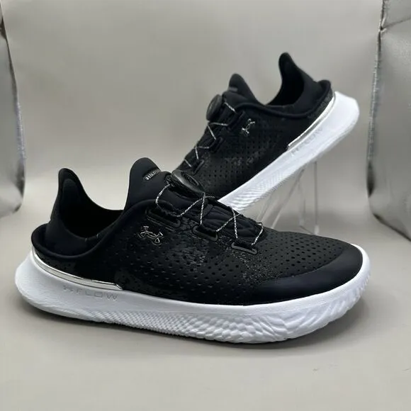 Under Armour Flow SlipSpeed Mens Size 6.5 Women Size 8US 3027057-001 Black White
