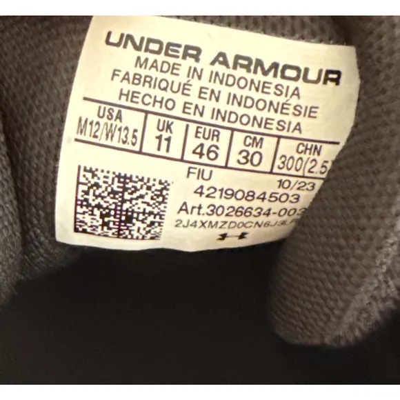 Under Armour Jet 23 Men' Size 12 /W 13.5 Black Bubble Peach Basketball Shoes New