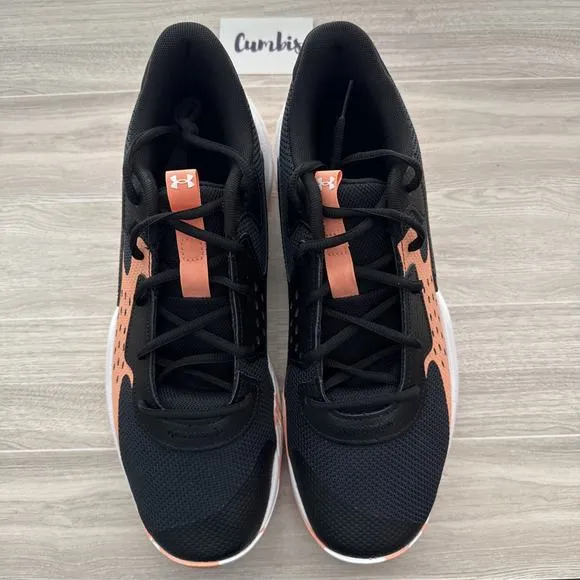 Under Armour Jet 23 Men' Size 12 /W 13.5 Black Bubble Peach Basketball Shoes New