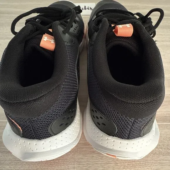Under Armour Jet 23 Men' Size 12 /W 13.5 Black Bubble Peach Basketball Shoes New