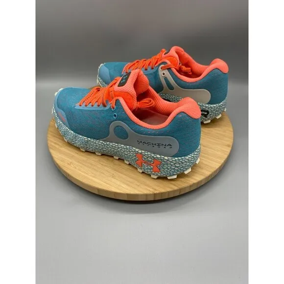 Under Armour Shoes Womens Size 9 Blue Trail Running Sneakers Machina Hiking Low