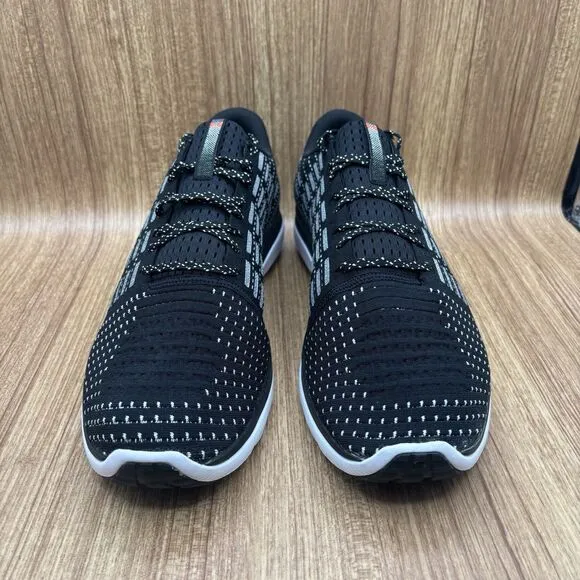 Under Armour Threadborne Slingflex Running Shoes Black White Men Size 14 Sneaker