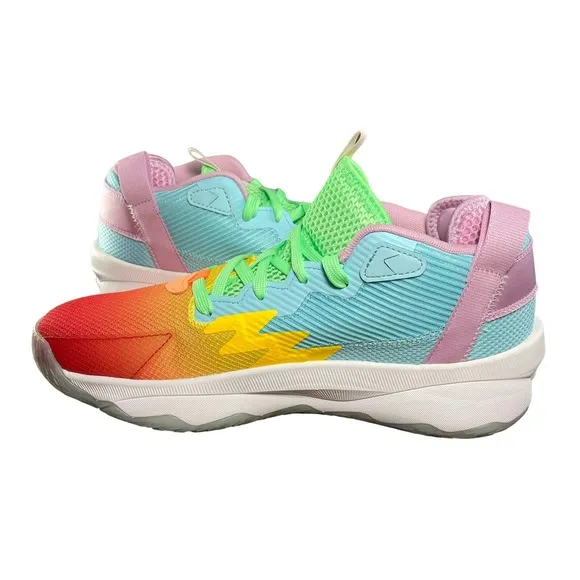 UNRELEASED Adidas Dame 8 Multicolor Rainbow Basketball Shoes HQ1272 Men Size 7.5