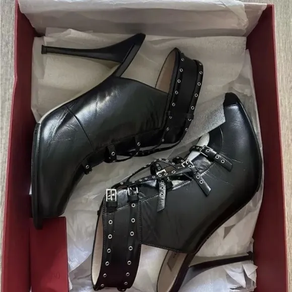 Valentino Black Studded Women's Shoes