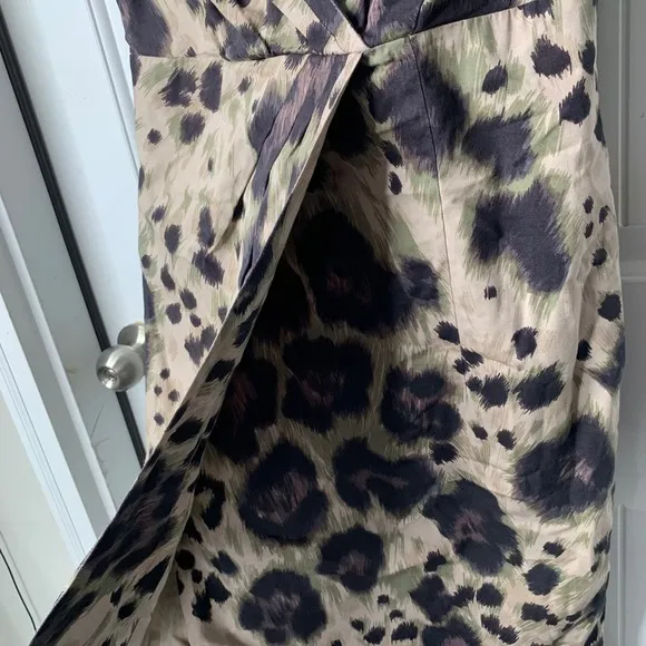 Valentino Red leopard animal Print Dress Sleeveless Party Cocktail size 42