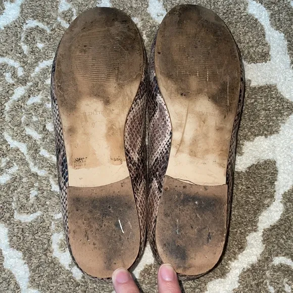 Valentino Snake Skin Ballet Flats