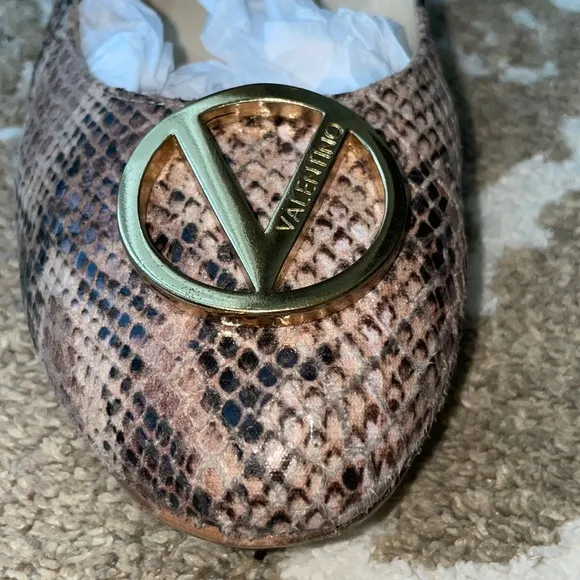 Valentino Snake Skin Ballet Flats