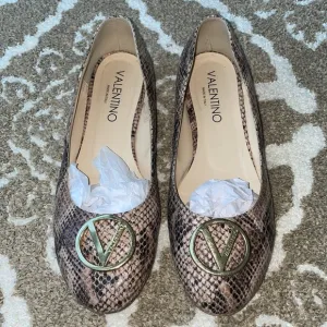 Valentino Snake Skin Ballet Flats