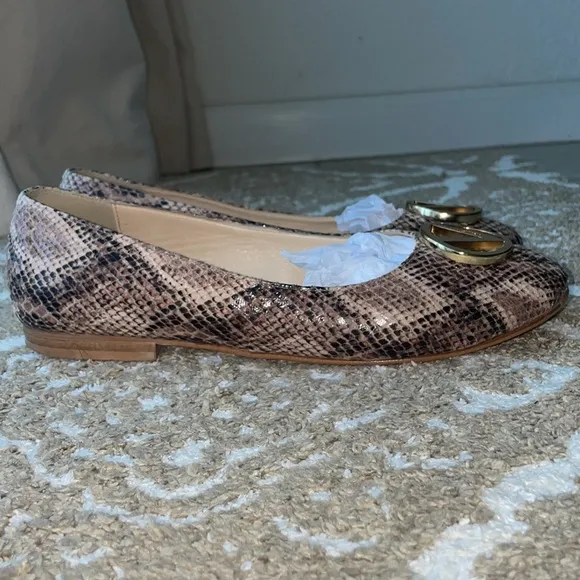 Valentino Snake Skin Ballet Flats
