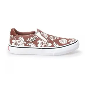 VANS Asher DX Floral Party Skate Shoes Men's US 11 Root Beer Canvas Slip On New