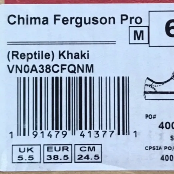 Vans Chima Ferguson Pro Reptile Khaki Shoes